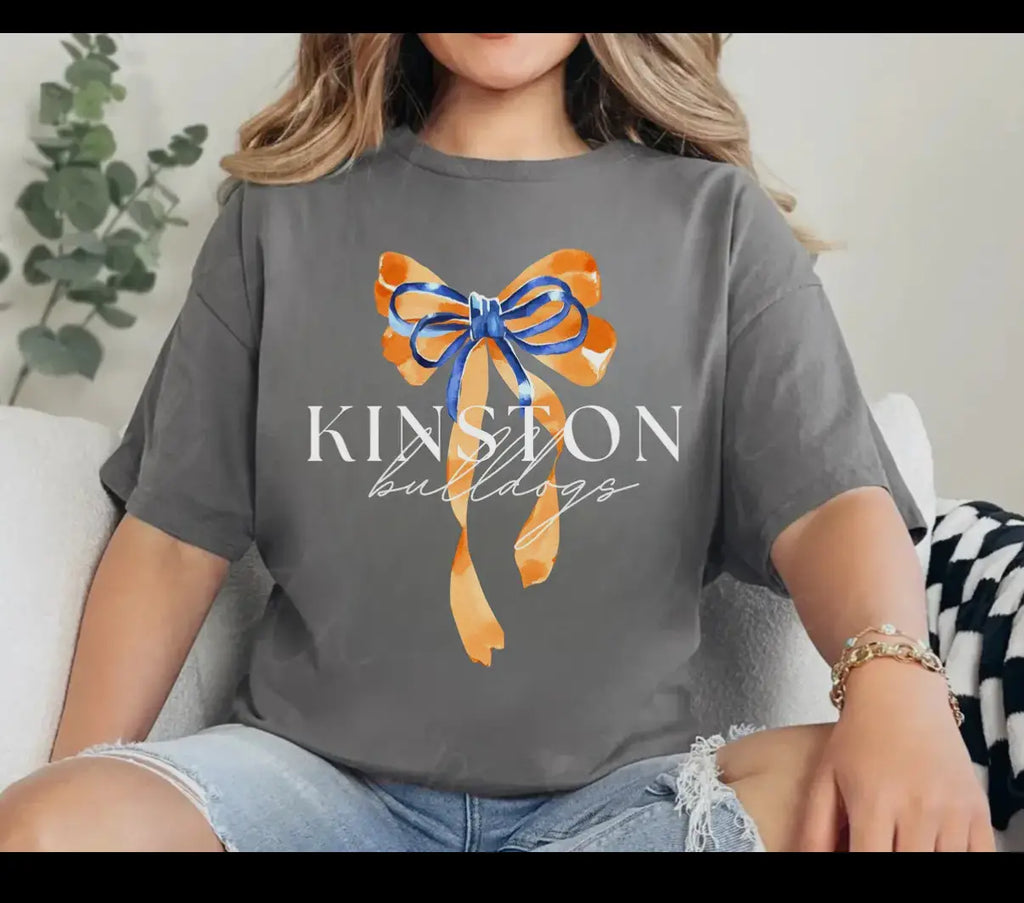 Kinston Bulldogs Bow Tee