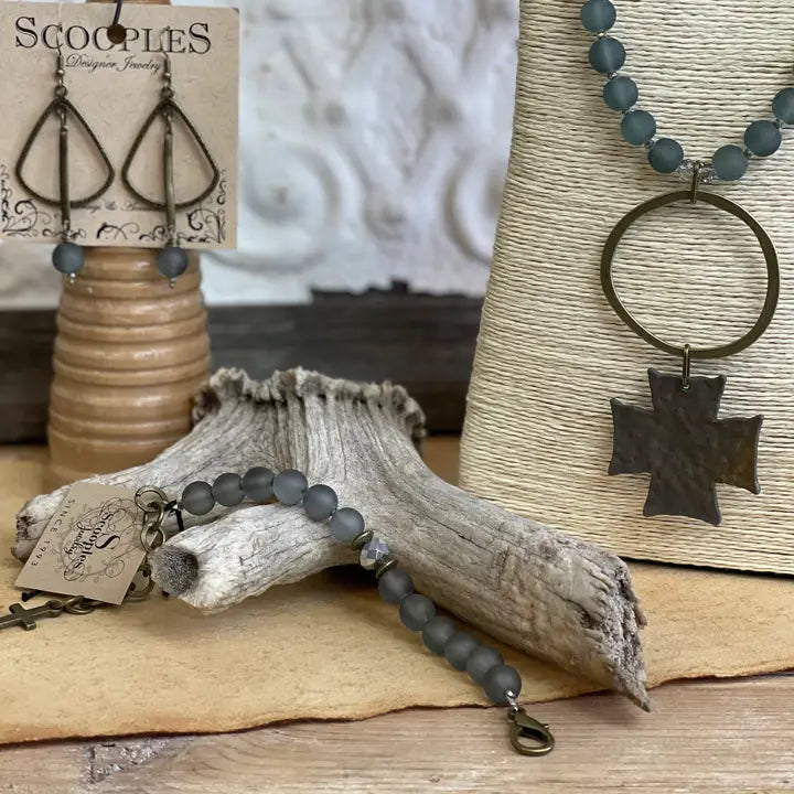 Smokey Cross Bracelet