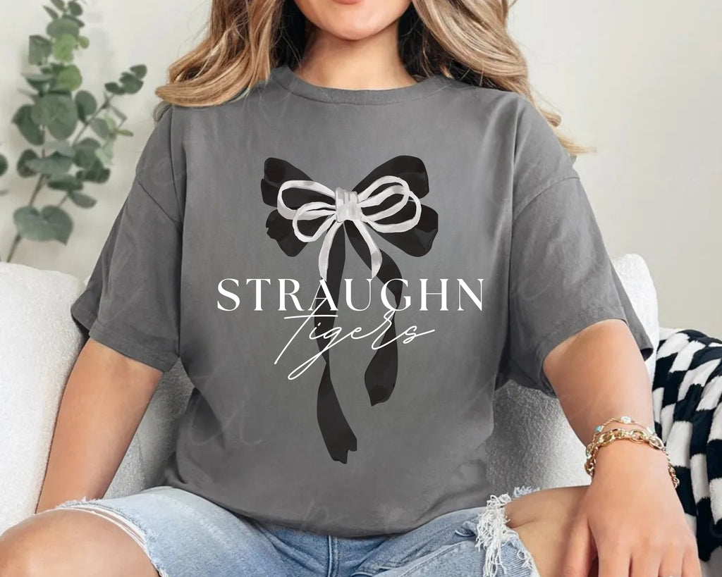 Straughn Tigers Bow Tee